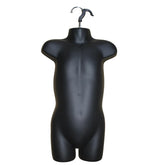 Children’s Hanging Body form Mannequin for Shop Bust Display Black